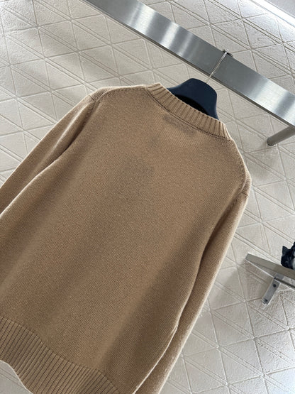 Four-Leaf Clover Color Block Sweater