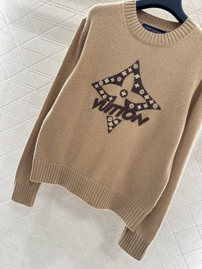 Four-Leaf Clover Color Block Sweater