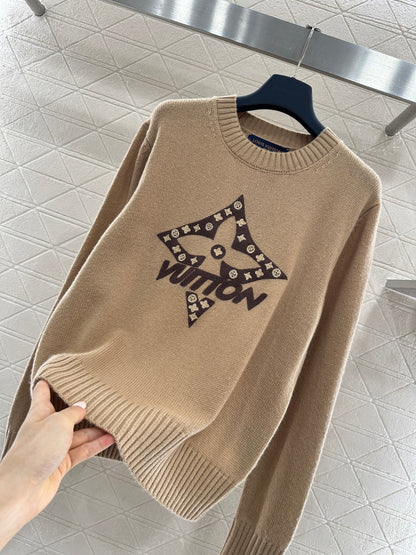 Four-Leaf Clover Color Block Sweater