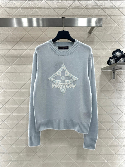 Four-Leaf Clover Color Block Sweater
