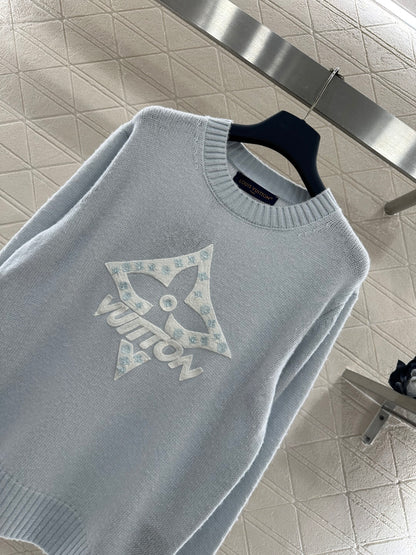 Four-Leaf Clover Color Block Sweater