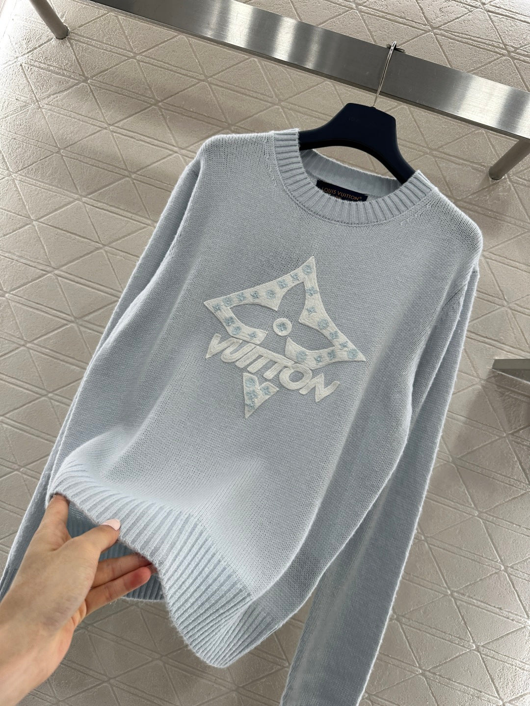 Four-Leaf Clover Color Block Sweater