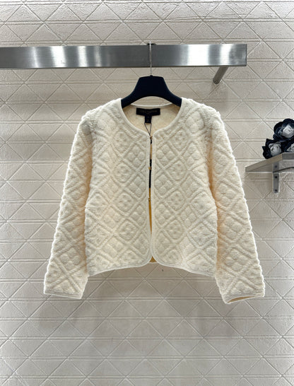 Jacquard Knit Cardigan/Skirt