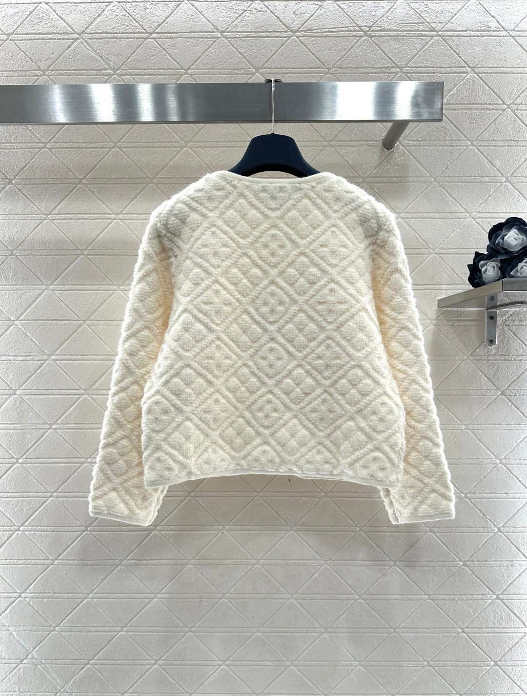 Jacquard Knit Cardigan/Skirt