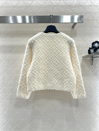 Jacquard Knit Cardigan/Skirt