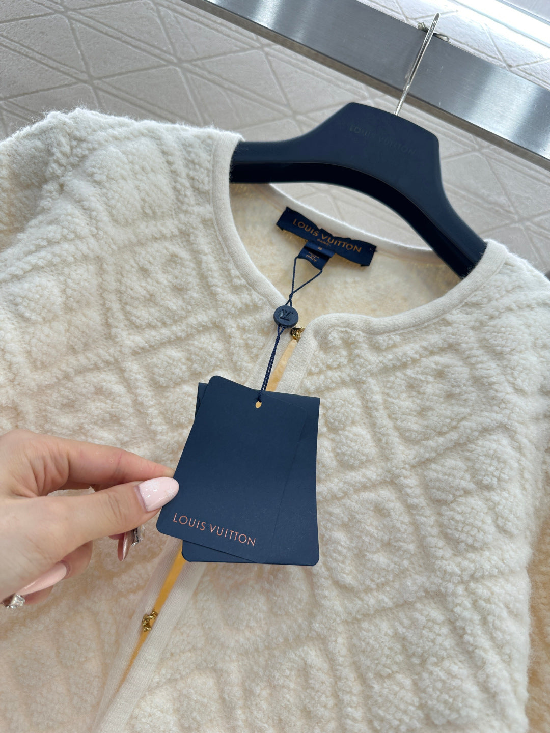 Jacquard Knit Cardigan/Skirt