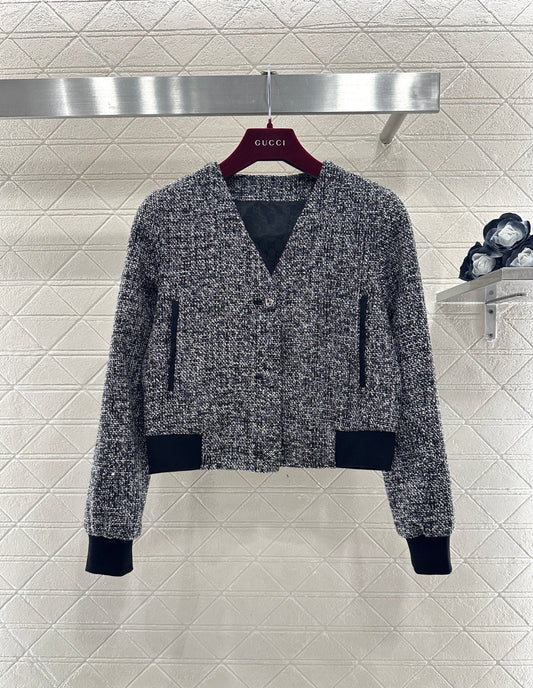 Heather Gray Wool Jacket/Skirt