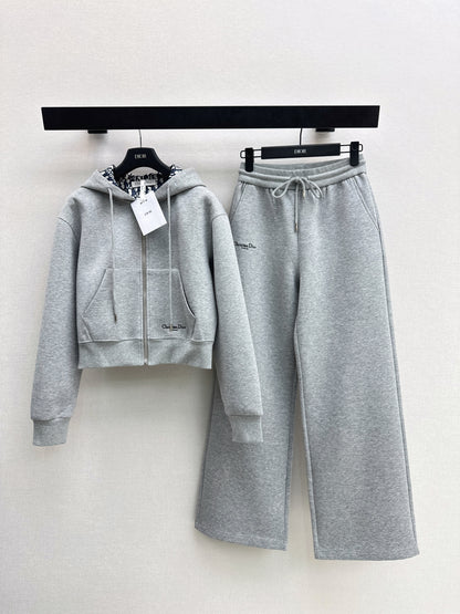 Monogram-patterned casual set