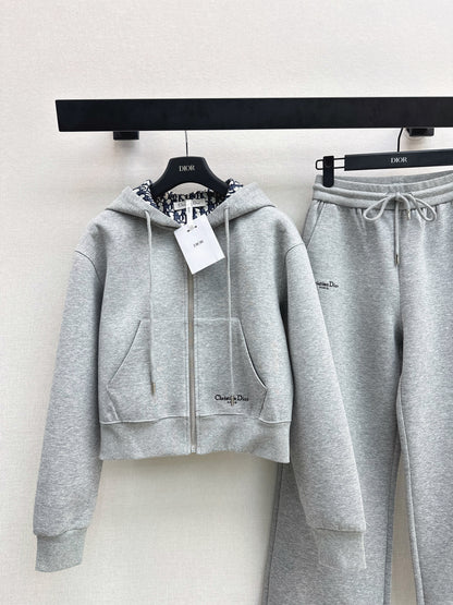 Monogram-patterned casual set