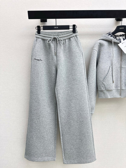 Monogram-patterned casual set