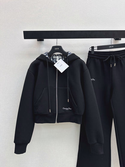 Monogram-patterned casual set