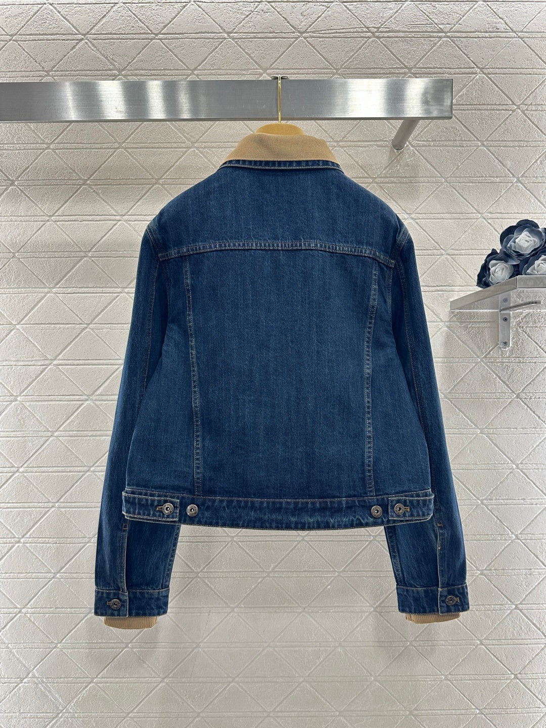 Patchwork Collared Denim Jacket/Pants