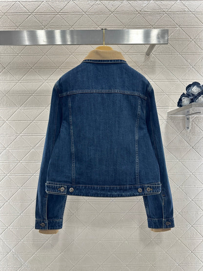 Patchwork Collared Denim Jacket/Pants