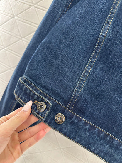 Patchwork Collared Denim Jacket/Pants