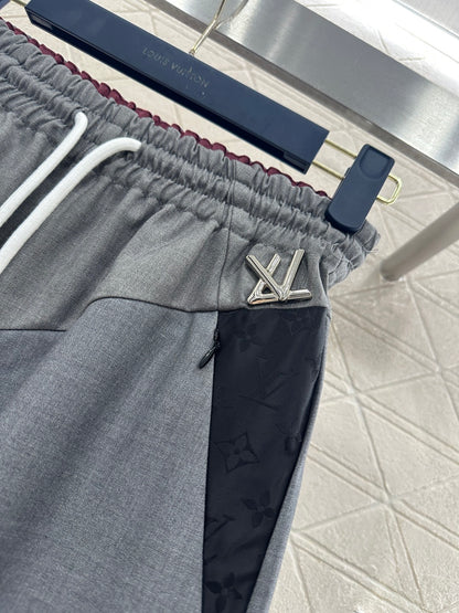 Hooded Color-Blocked Zip-Up Pants
