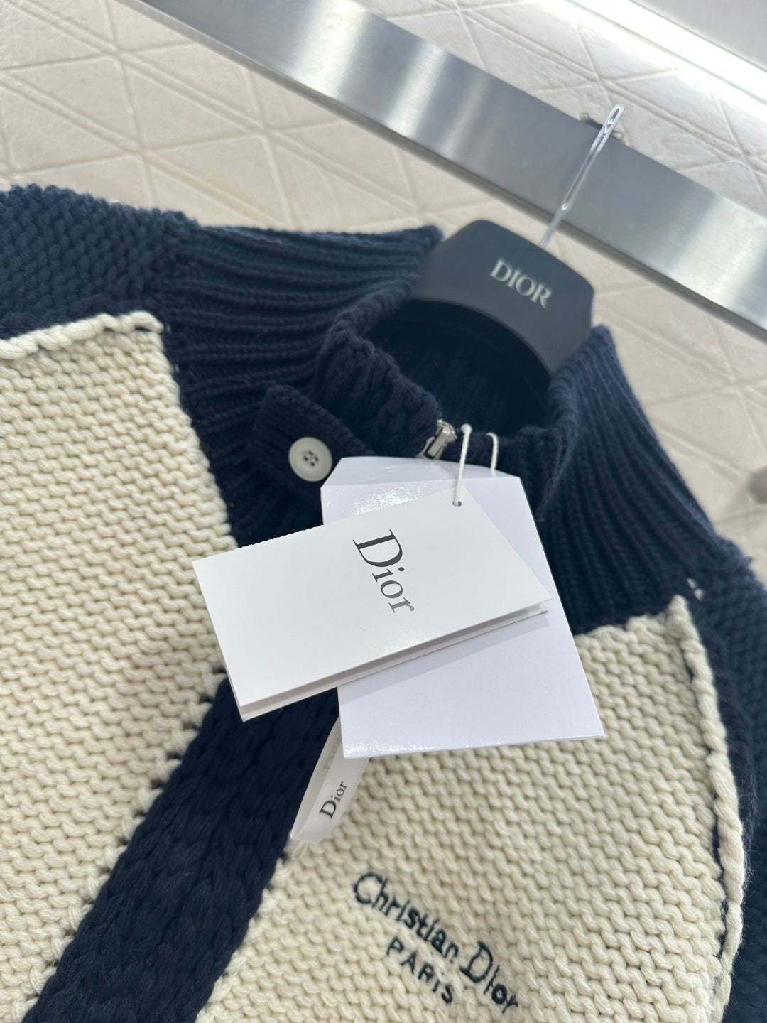Knitted Zip-Up Cardigan