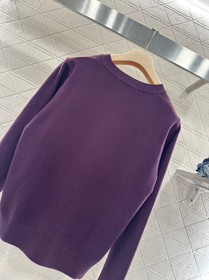 Crew Neck Knit Pullover Sweater