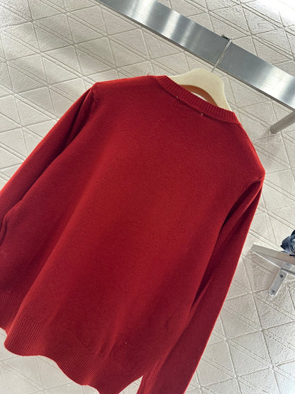 Crew Neck Knit Pullover Sweater