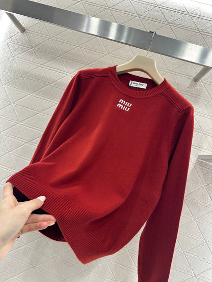 Crew Neck Knit Pullover Sweater
