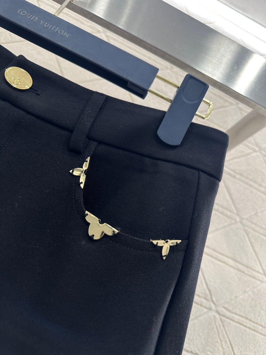 High-Waisted Slim-Fit Flared Trousers