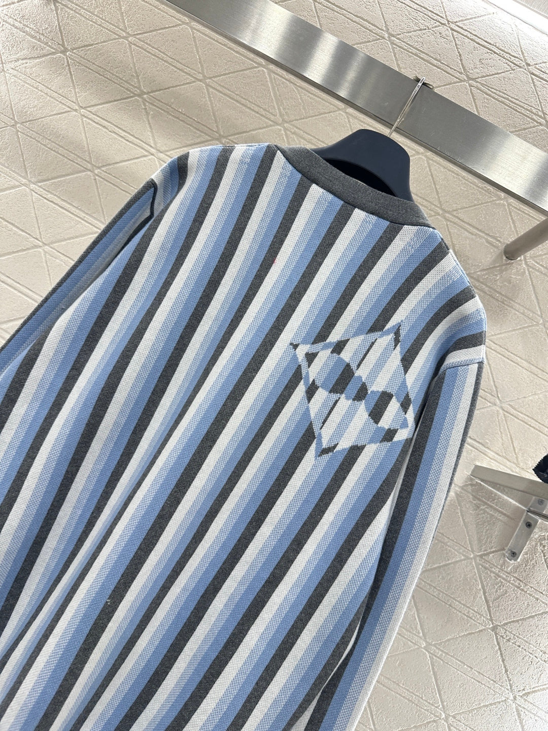 Striped Oversized Knit Cardigan