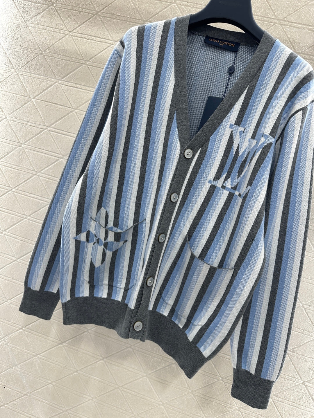 Striped Oversized Knit Cardigan