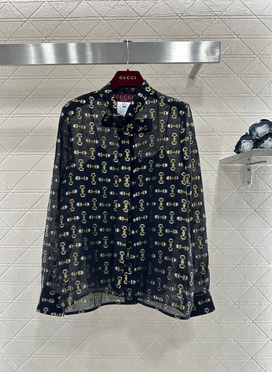 Silk Jacquard Shirt