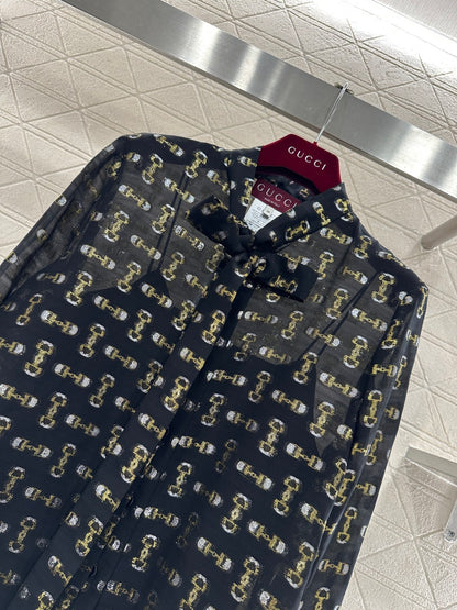 Silk Jacquard Shirt