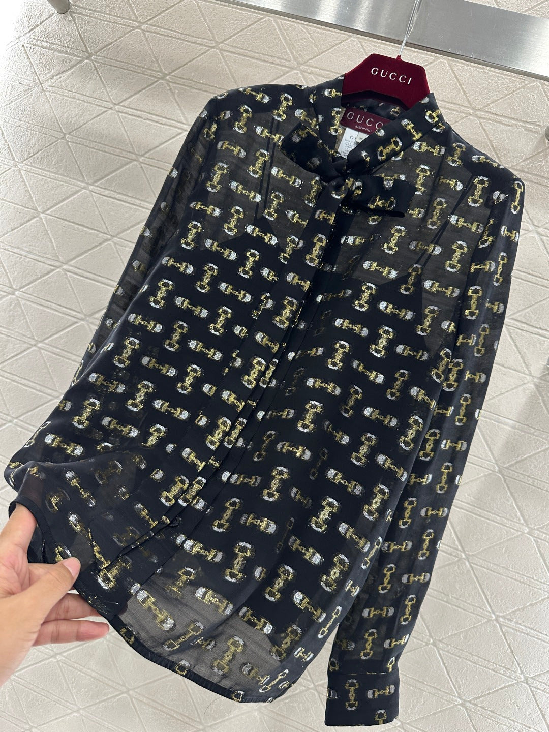 Silk Jacquard Shirt