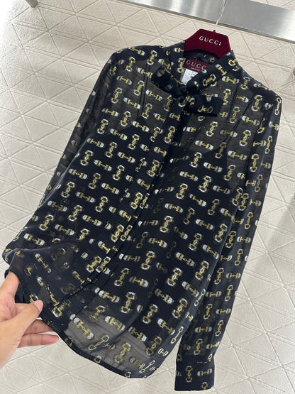 Silk Jacquard Shirt
