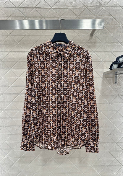 Active Print Silk Shirt