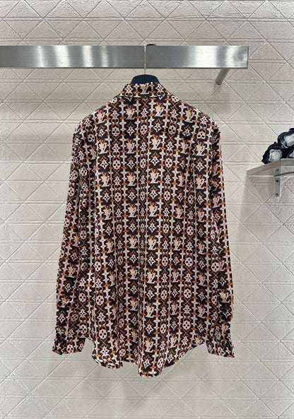 Active Print Silk Shirt