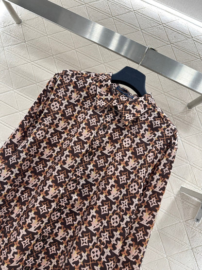 Active Print Silk Shirt
