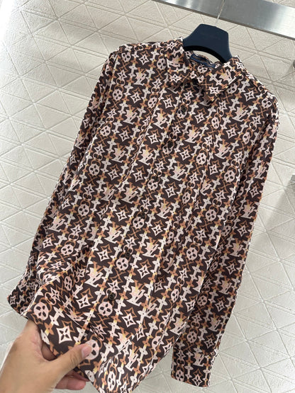 Active Print Silk Shirt
