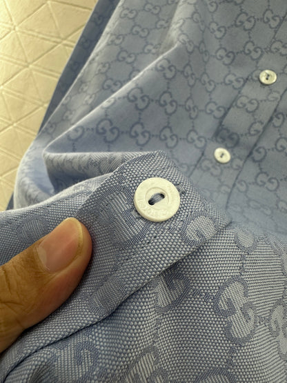 Jacquard Embroidered Pocket Shirt