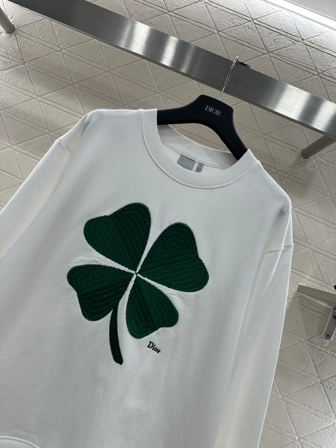 Four-Leaf Clover Letter Sweatshirt