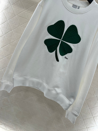 Four-Leaf Clover Letter Sweatshirt
