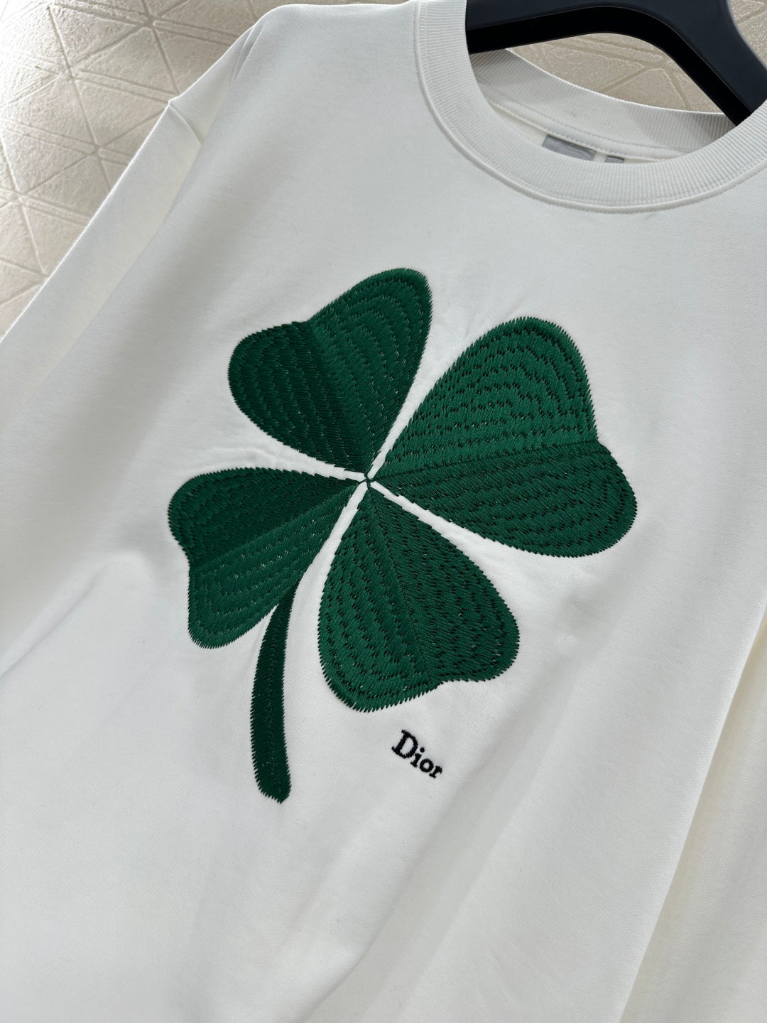 Four-Leaf Clover Letter Sweatshirt