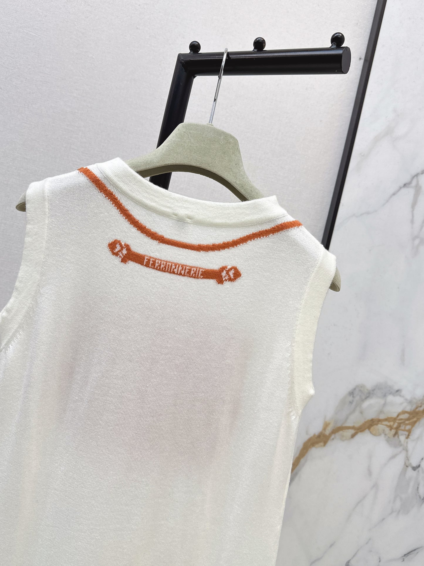 Jacquard Pattern Sleeveless Dress