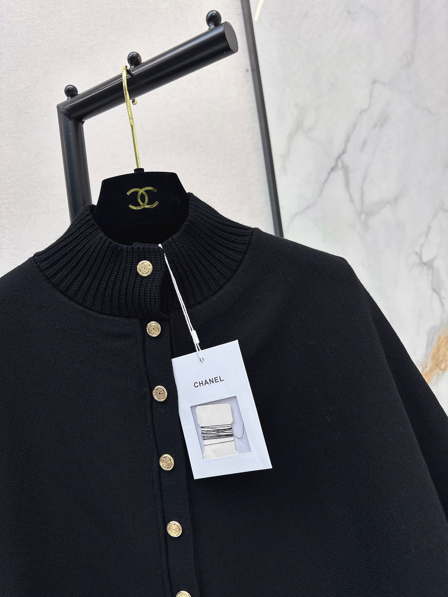Faux Two-Piece Cape Coat