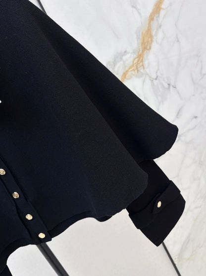 Faux Two-Piece Cape Coat