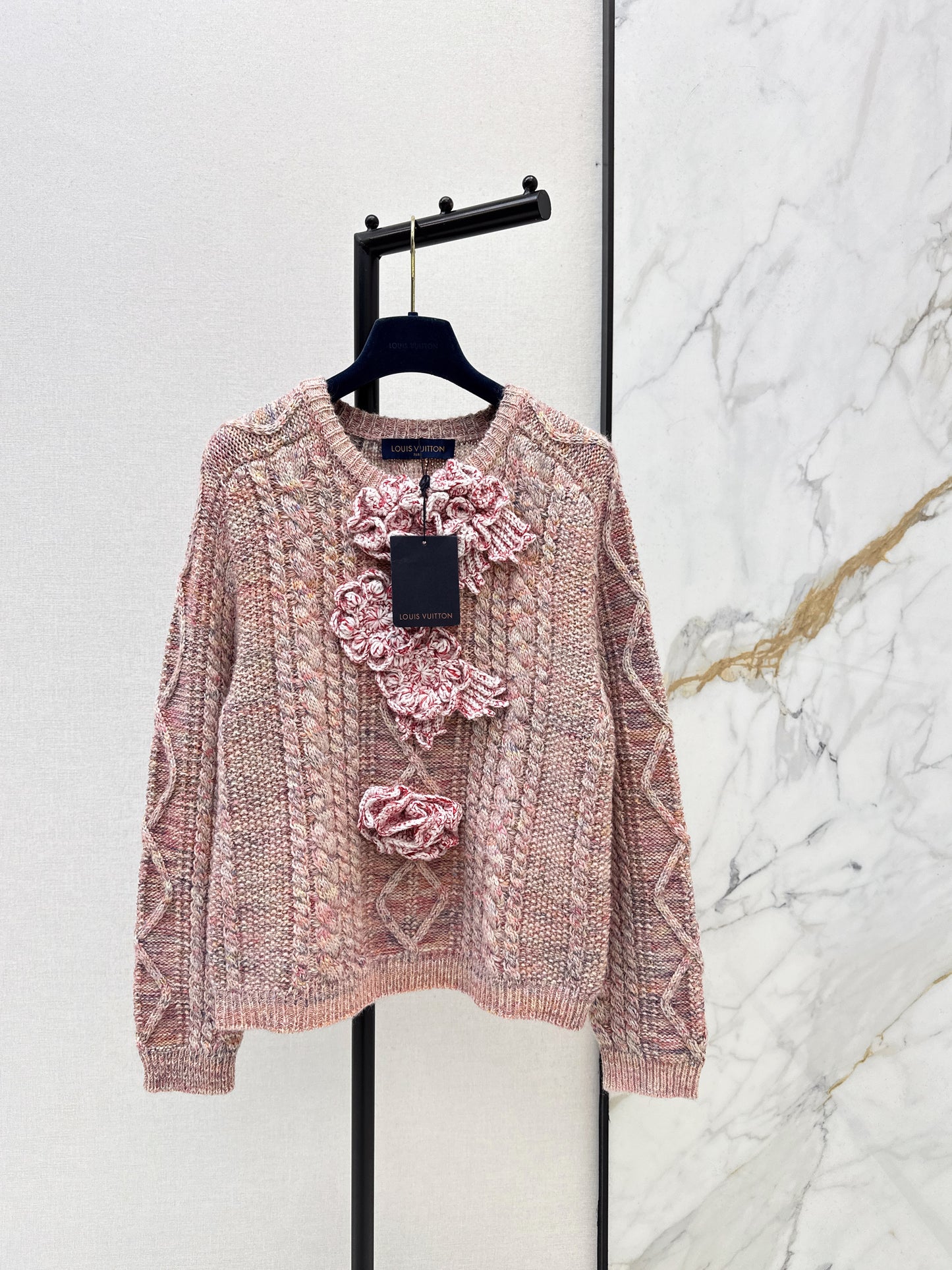 3D Floral Flower Sweater