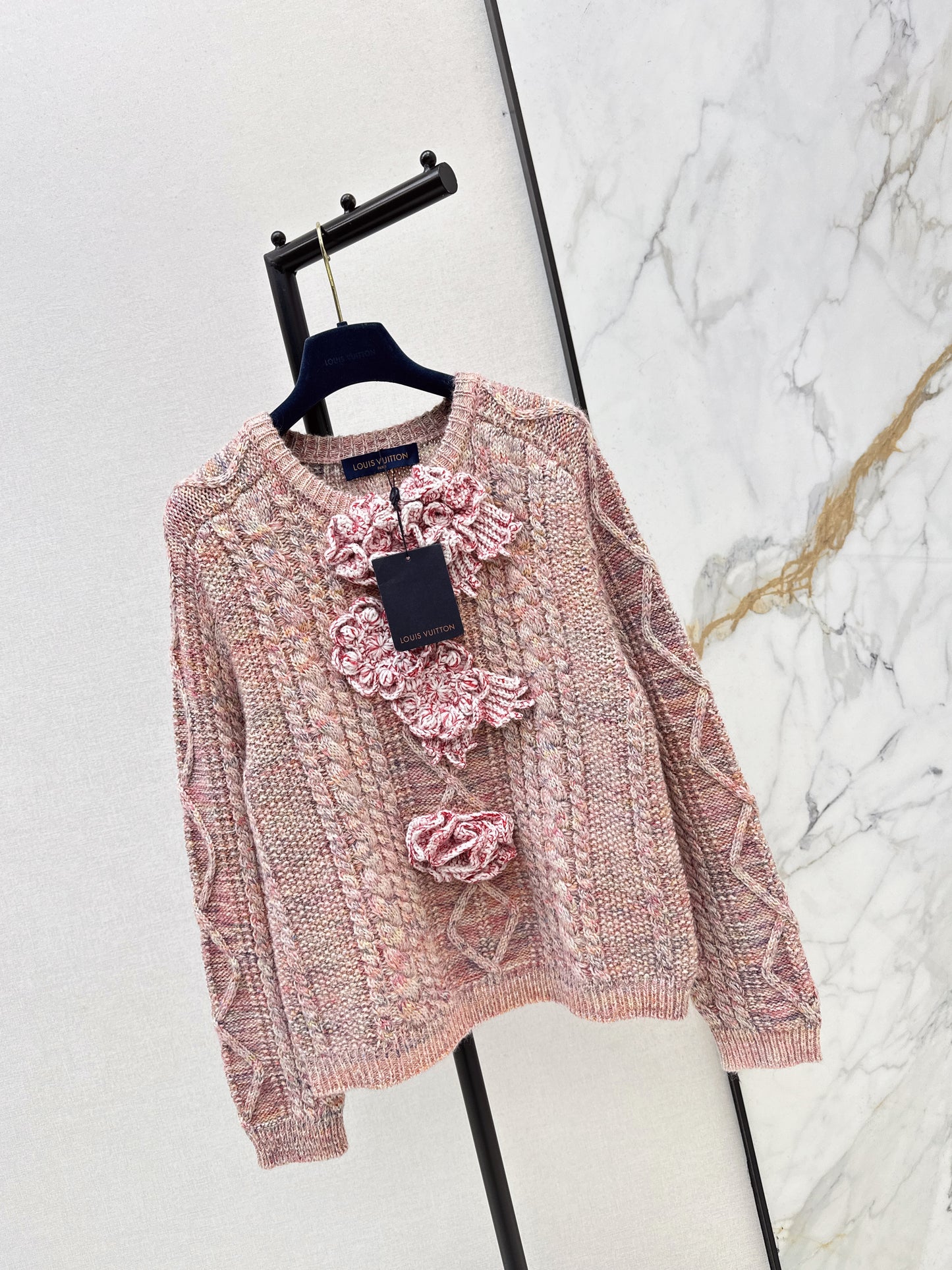 3D Floral Flower Sweater