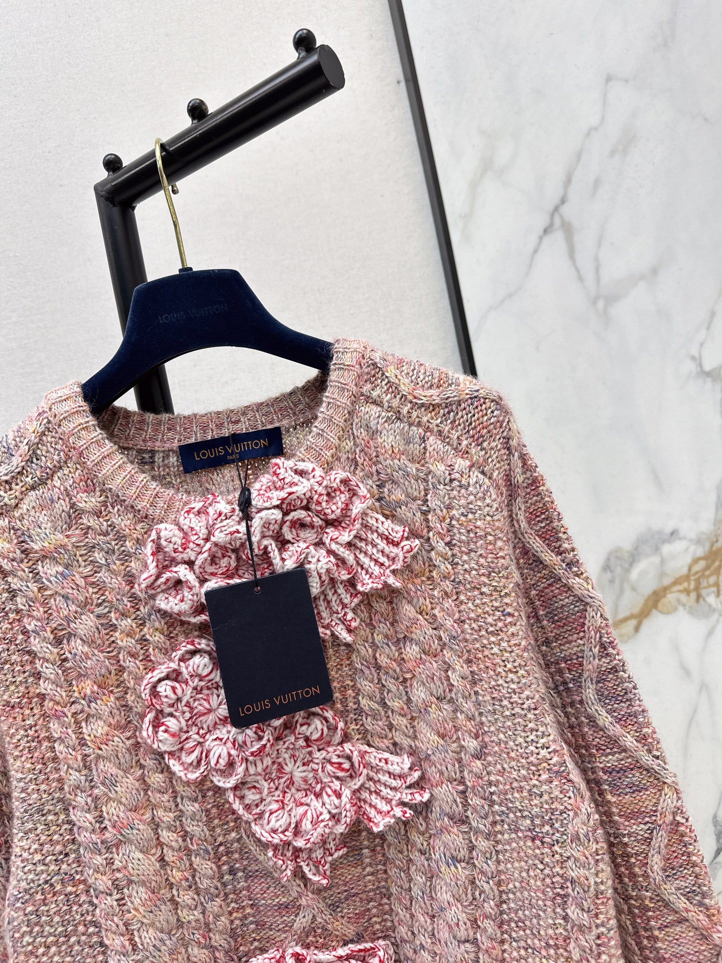 3D Floral Flower Sweater