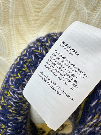 Color-blocked decorative sweater