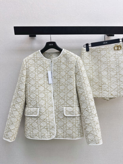 Cannage Pattern Suit