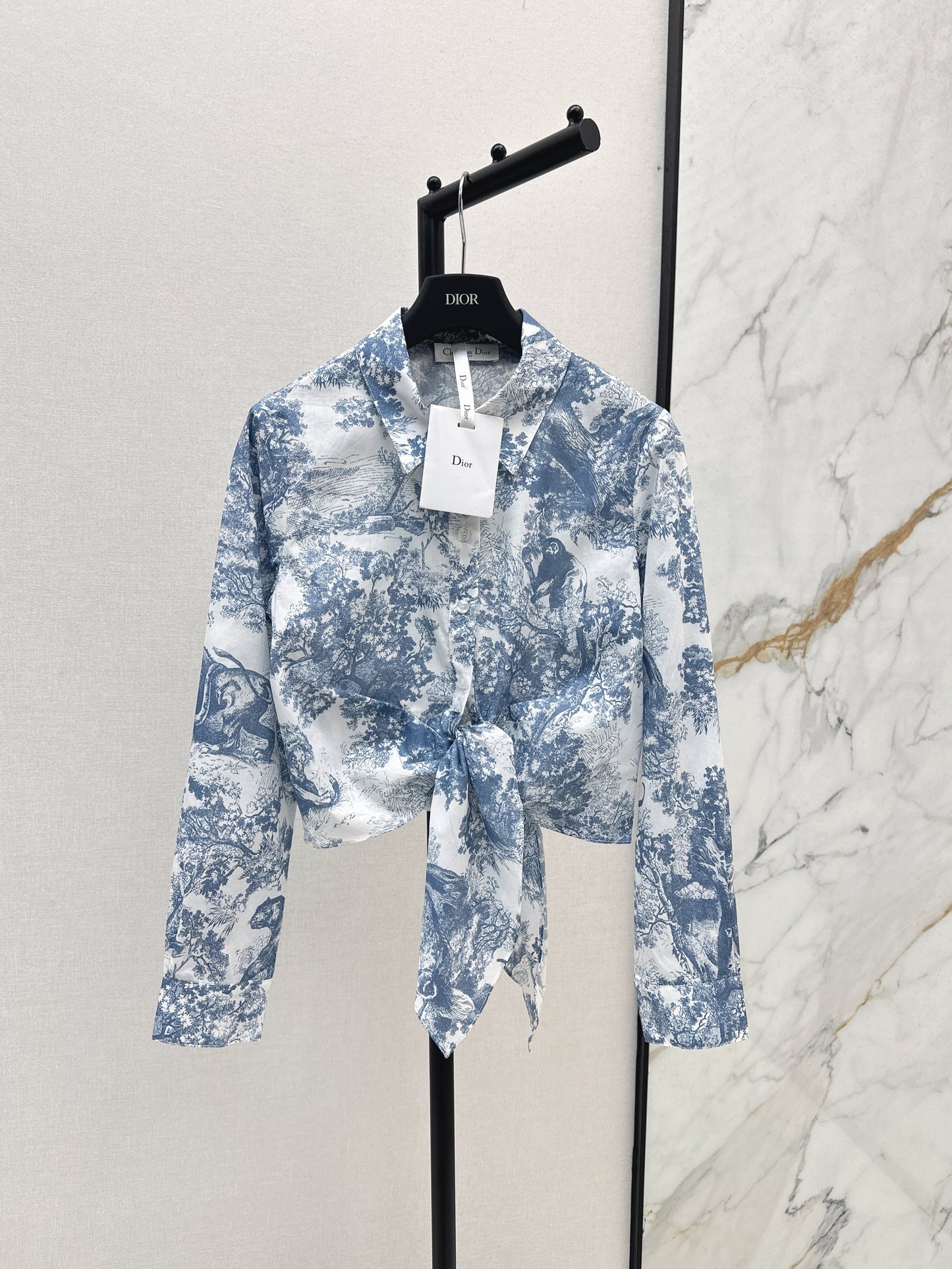 Tie-front shirt