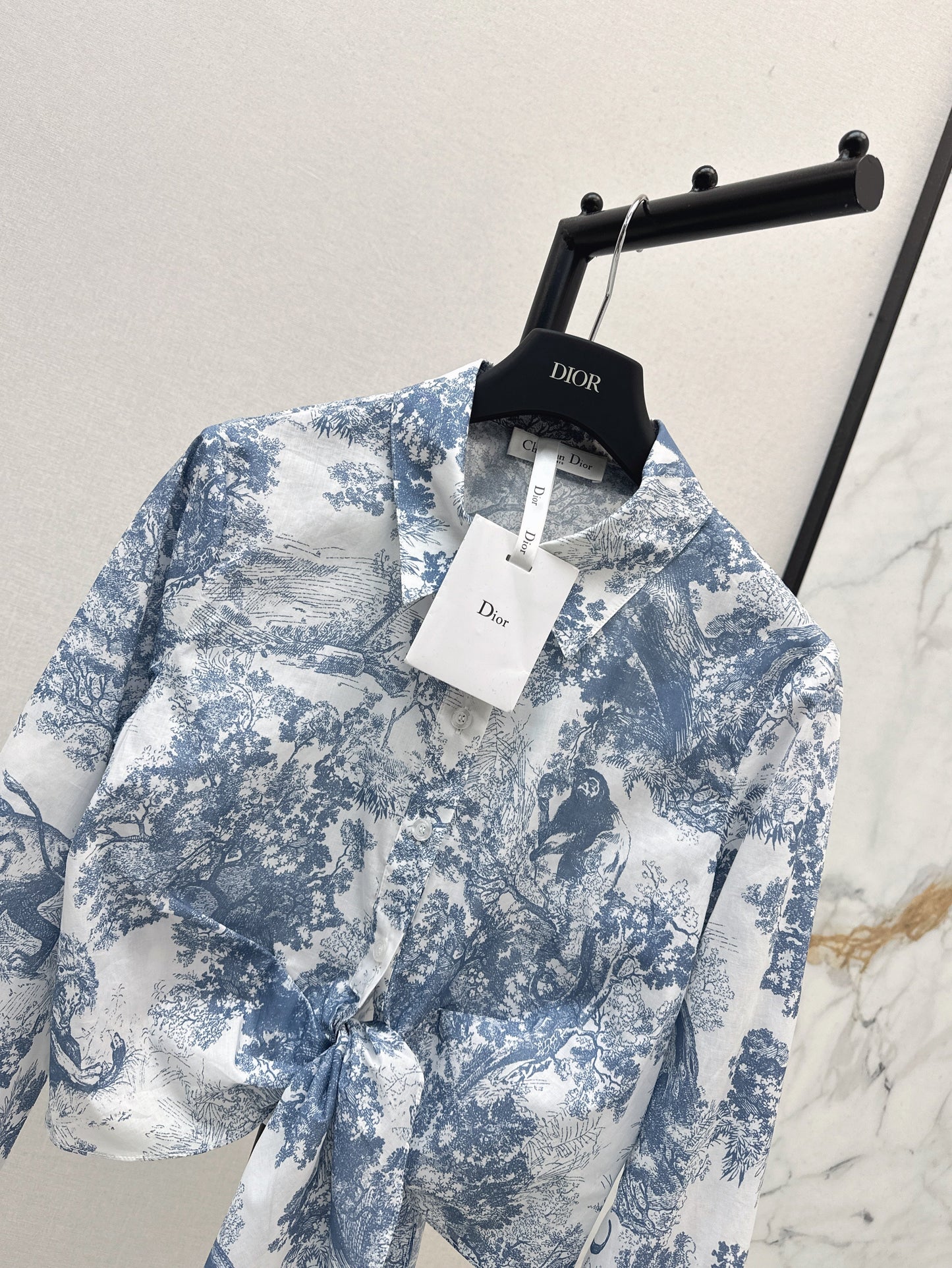 Tie-front shirt