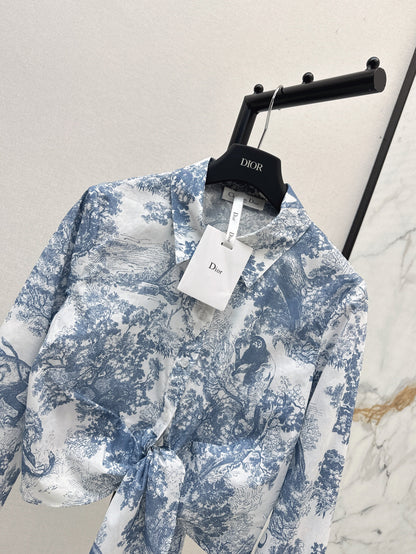 Tie-front shirt