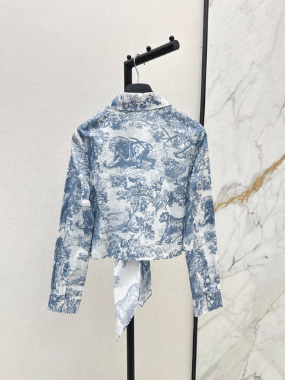 Tie-front shirt